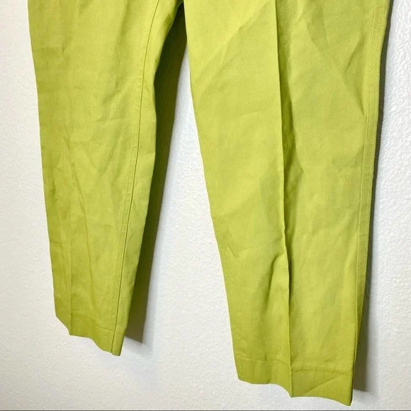 Sofie D'Hoore Piccolo High Waist Straight Cropped Pant Green